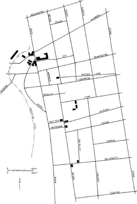 Chinese settlement in Tucson in 1896 · historical research map